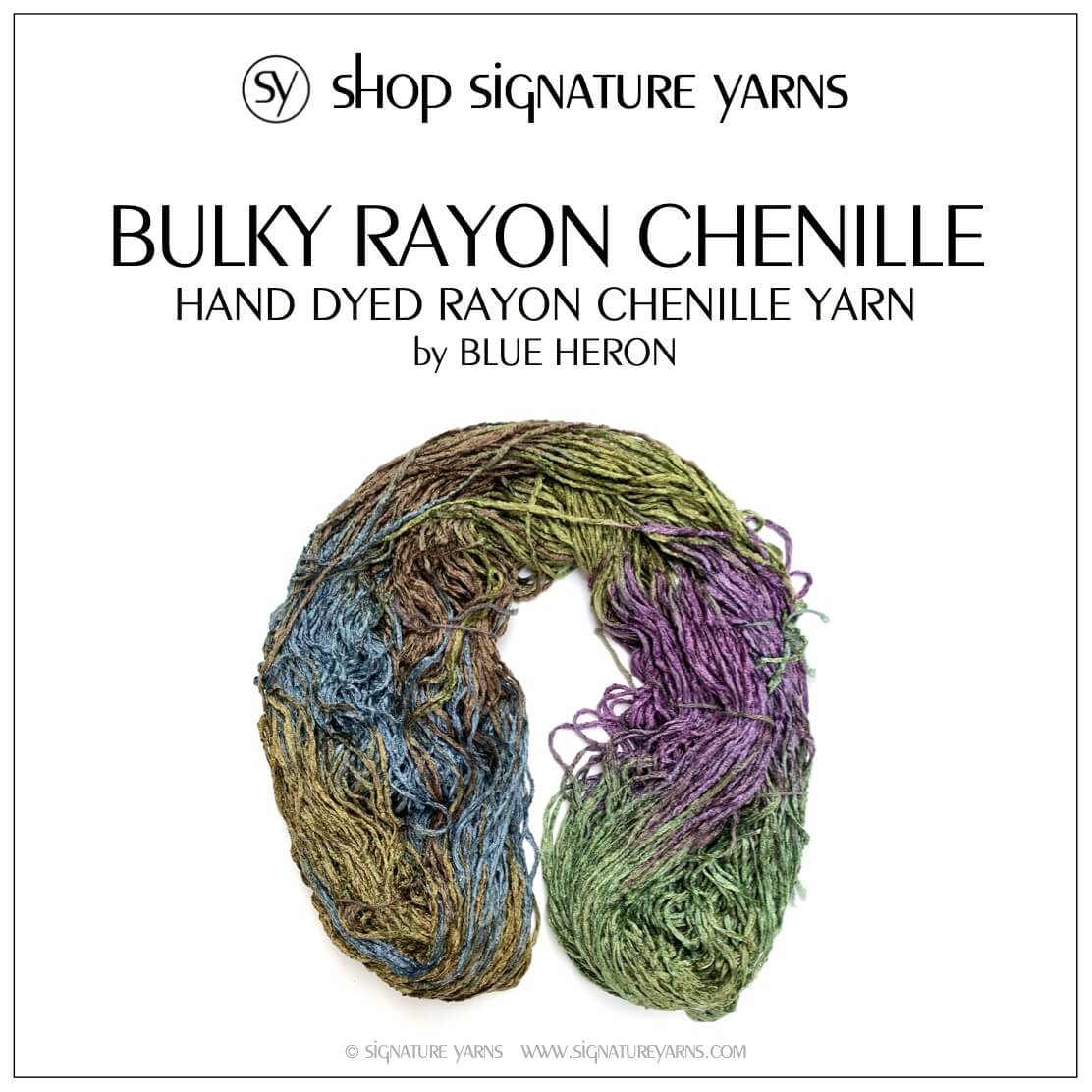 Blue Heron Bulky Rayon Chenille Yarn