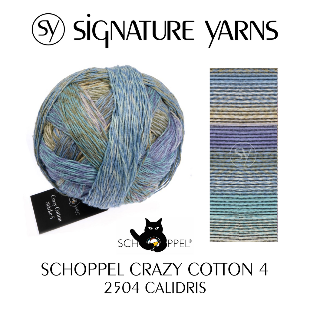 Schoppel Crazy Cotton Stärke 4: 2504 Calidris – Signature Yarns